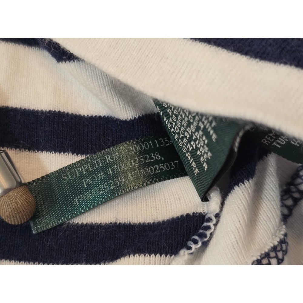 Lauren Jeans Co. Striped T-Shirt‎ Women's 2X Blue White Short Sleeve - Picture 6 of 8
